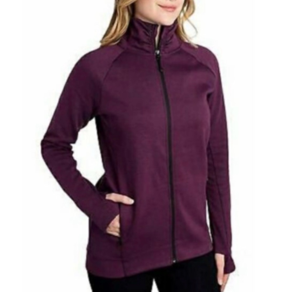 NWOT Kirkland Signature Knit Jacket Tennis Athletic Golf M Med Medium NEW Purple